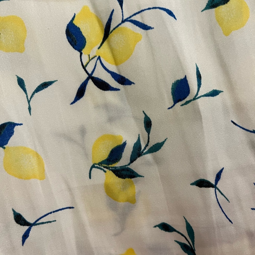 Banana Republic Sleeveless Top - White with Lemon print - Picture 5 of 8